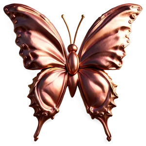 Fantasy Rose Gold Butterfly Png 41 PNG image