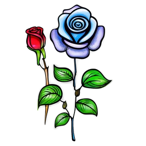 Fantasy Rose Tattoo Creation PNG 69
