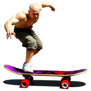 Fantasy Skateboard Deck Scene Png 06282024 PNG image