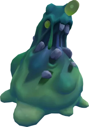 Fantasy Slime Monster PNG image