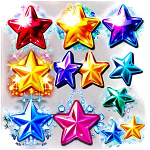 Fantasy Sparkle Stars Png 06252024 PNG image