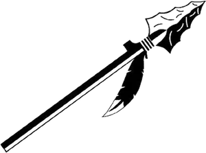 Fantasy Spear Illustration PNG image