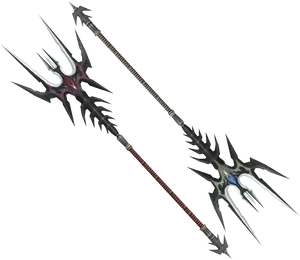 Fantasy Spear Weapon Design PNG image