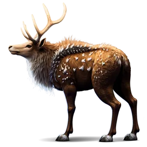 Fantasy Stag Creature PNG 06292024