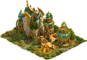 Fantasy Temple Artwork PNG