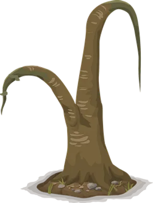 Fantasy Tree Creature Illustration PNG image
