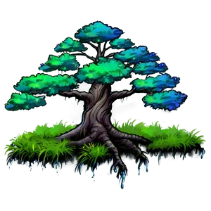 Fantasy Tree Elevation PNG 06262024
