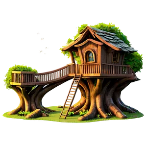 Fantasy Tree House Png 06282024 PNG image