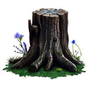 Fantasy Tree Stump PNG 2 PNG