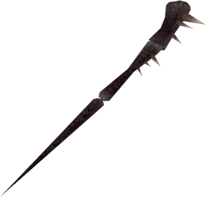 Fantasy Walking Stick Weapon PNG image