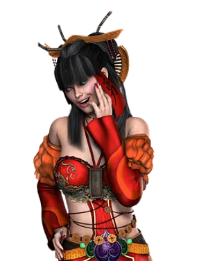 Fantasy Warrior Woman Portrait