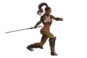 Fantasy Warrior Woman Render