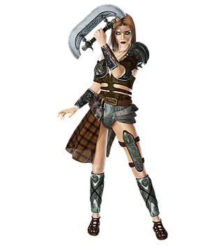 Fantasy Warrior Womanwith Axe