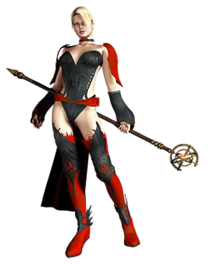 Fantasy Warrior Womanwith Spear