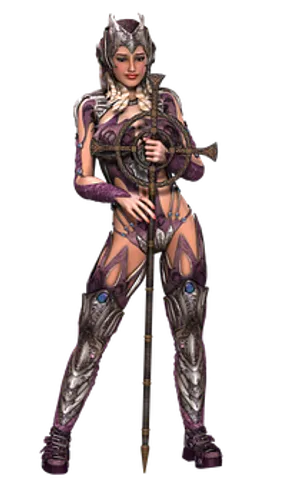 Fantasy Warrior Womanwith Staff