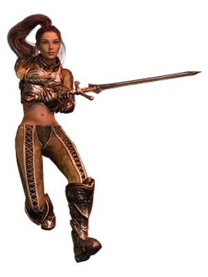 Fantasy Warrior Womanwith Sword