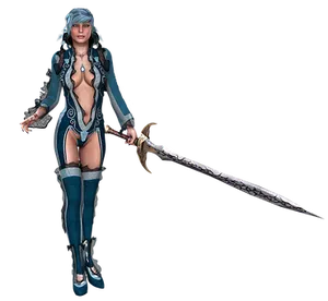 Fantasy Warrior Womanwith Sword