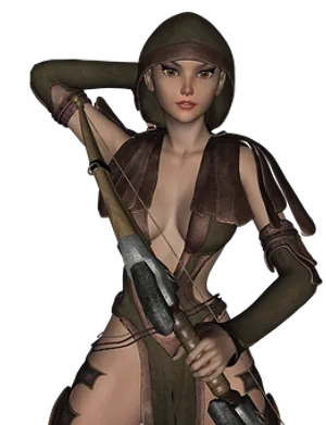 Fantasy Warrior Womanwith Sword