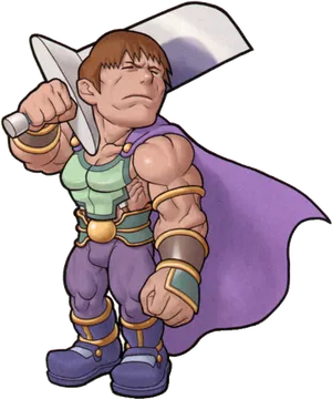 Fantasy Warriorwith Swordand Cape