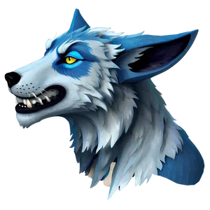 Fantasy Wolf Face Avatar PNG 6 PNG