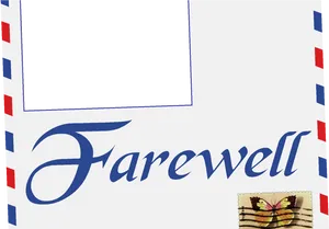 Farewell Card Design PNG image