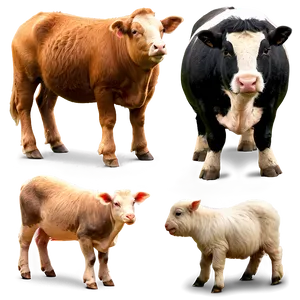 Farm Animals Collection Png 05242024 PNG image