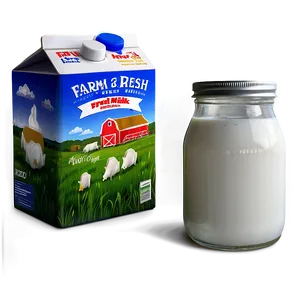 Farm Fresh Milk Can PNG 05242024