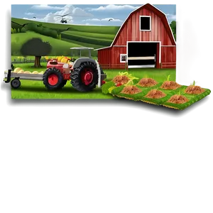 Farm Landscape Png Vxr10 PNG image