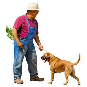 Farmer And Dog Png 45 PNG image