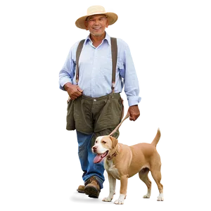 Farmer And Dog Png Pxi73 PNG image