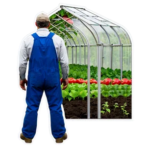 Farmer And Greenhouse Png Omg97 PNG image