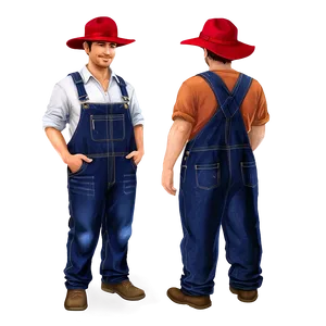 Farmer In Overalls Png 05242024 PNG image