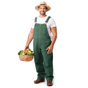 Farmer In Overalls Png 05242024 PNG image
