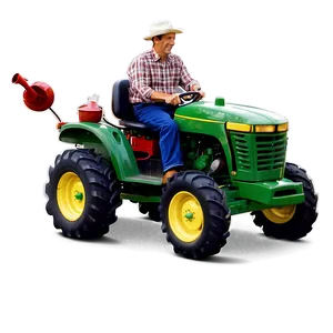 Farmer On Tractor Png Ewx7 PNG image