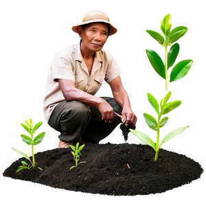 Farmer Planting Seeds Png Lpv74 PNG image