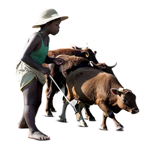 Farmer With Livestock PNG 62
