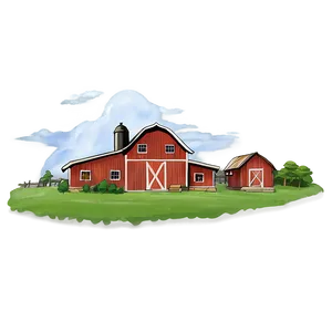 Farmhouse Scenery PNG Vpl