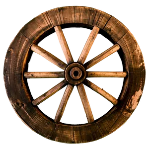 Farmhouse Wagon Wheel Image PNG 06132024