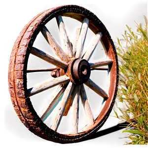 Farmhouse Wagon Wheel Image PNG 06132024