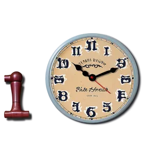 Farmhouse Wall Clock Png 06262024 PNG image