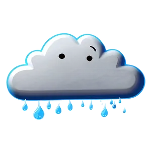Fart Cloud In The Rain PNG 90
