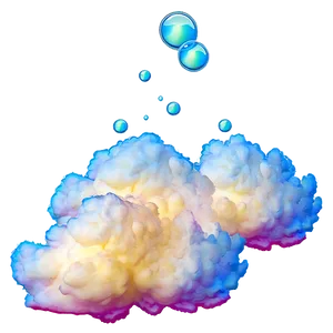 Fart Cloud With Bubbles PNG 06212024