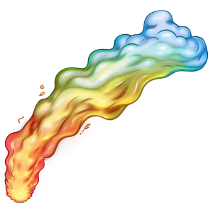 Fart Cloud With Flames PNG 06212024