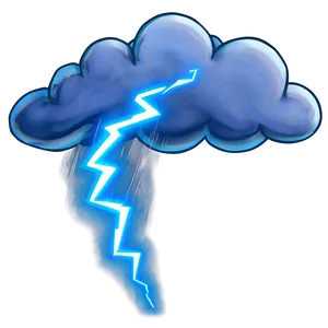 Fart Cloud With Lightning Bolt PNG 06212024