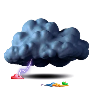 Fart Cloud With Lightning Bolt PNG 29 PNG