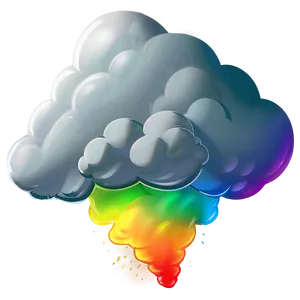 Fart Cloud With Rainbow PNG 27 PNG