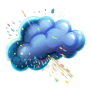 Fart Cloud With Sparkles PNG 06212024