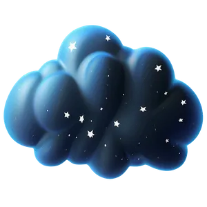 Fart Cloud With Stars PNG Hvu