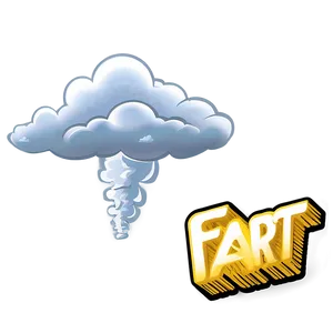 Fart Cloud With Text PNG Nfg