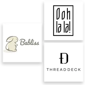 Fashion Brand Logos Collage PNG image